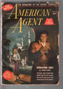 American Agent #1 Spring 1957-1st issue-John Jakes-Victor Olsen-spy & mystery-G