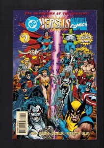 DC Versus Marvel/Marvel Versus DC #1 - DAN JURGENS COVER ART! (9.2) 1996