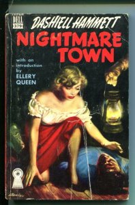 NIGHTMARE TOWN-#379-DASHIELL HAMMETT-DELL MAPBACK-HARDBOILED-vg