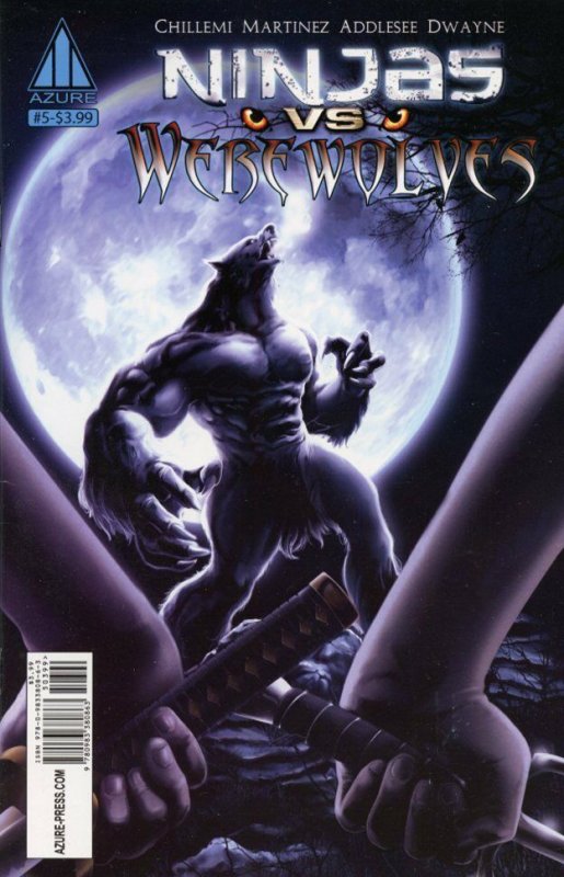 Ninjas vs. Zombies #5 Werewolves Comic Book - Azure  