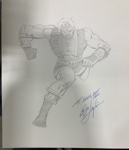Original BOB LAYTON HERCULES Pencil Comic Art Sketch!