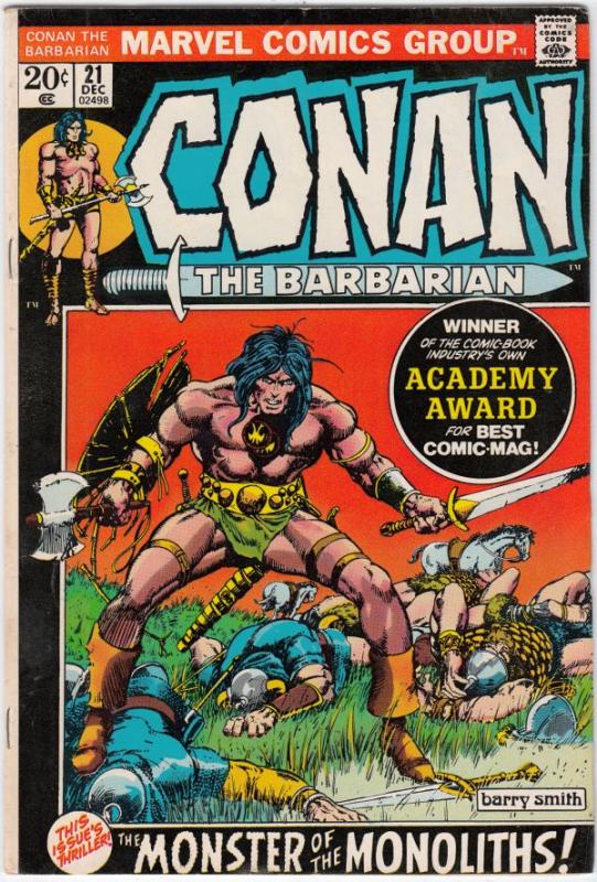 Conan the Barbarian #21 (Dec-72) VF- High-Grade Conan the Barbarian