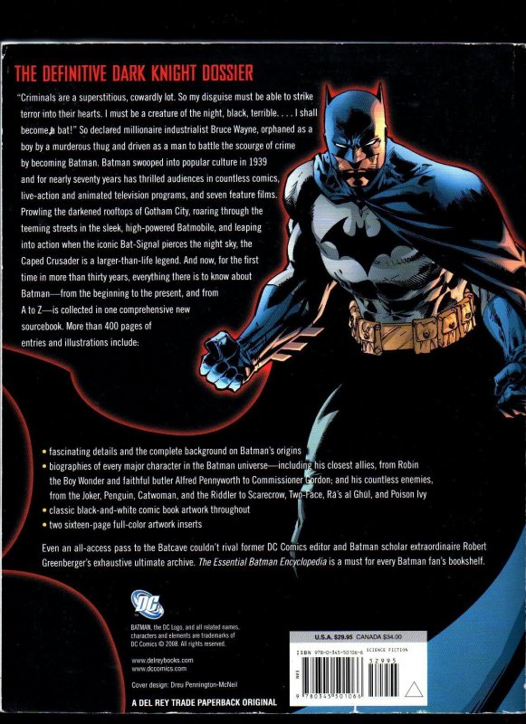 THE ESSENTIAL BATMAN ENCYCLOPEDIA (2008) ROBERT GREENBERGER | TRADE PAPERBACK