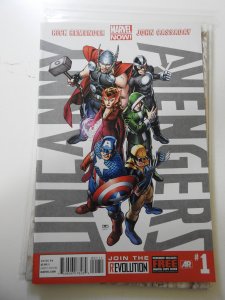 Uncanny Avengers #1 Partial Black And White Cover (2012)