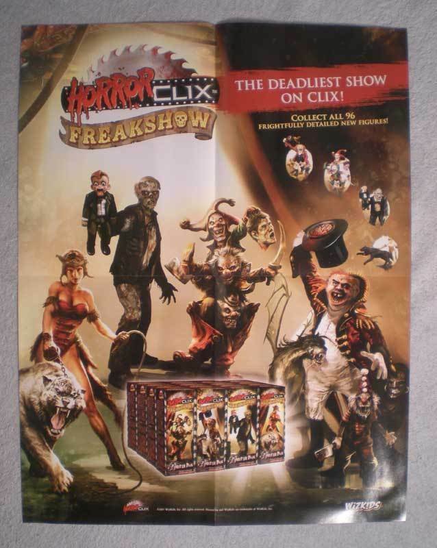 HORROR CLIX: FREAKSHOW Promo Poster, Horror, 2007, Unused, more in our store