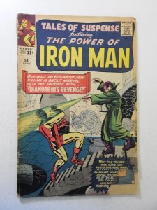 Tales of Suspense #54 (1964) GD Condition 1 in spine split