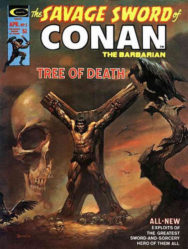 Savage Sword of Conan #5 VG ; Marvel | low grade comic Boris Vallejo