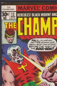 Champions #12 (Mar 1977) 5.0 VG/FN Marvel Black Widow Comic 