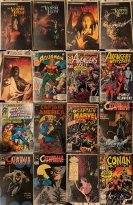Lot of 16 Comics (See Description) Catwoman, Captain America, Aquaman, Hawkey...