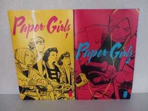 PAPER GIRLS #1 + #2 - BRIAN K VAUGHAN - FREE SHIPPING