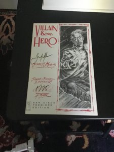 z Villian & Hero #1  (1993) Linsner Cry For Dawn artist Signed NM Certified