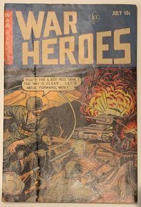 (1952) Ace Comics WAR HEROES #2! Rare Golden Age Comic!