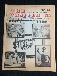 1988 THE WRAPPER Non-Sports Collectibles Fanzine #74 VG- 3.5 Superman Cards