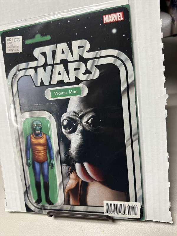 Star Wars, #17, (Marvel, 2015) Walrus Man Action Figure Variant Edition