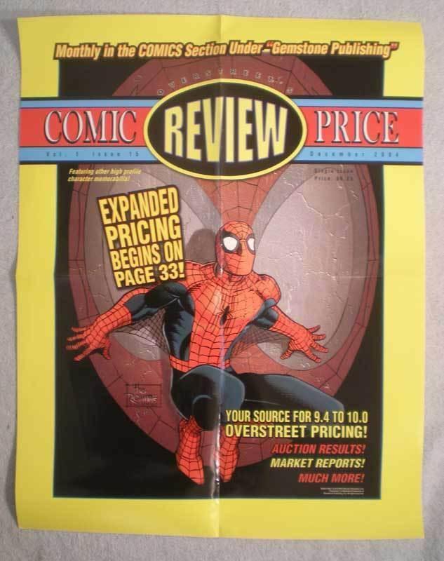 OVERSTREET'S REVIEW Promo poster, SPIDER-MAN, 2004, Unused, more in our store