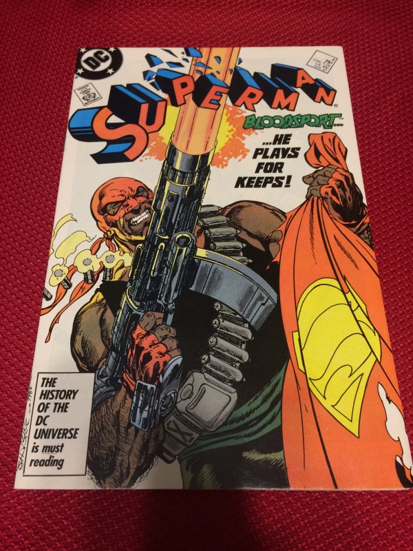 Superman #4 DC Bloodsport (1987) VF/NM