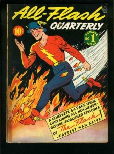 ALL-FLASH QUARTERLY #1 1941-DC COMICS-EE HIBBARD PHOTO FN