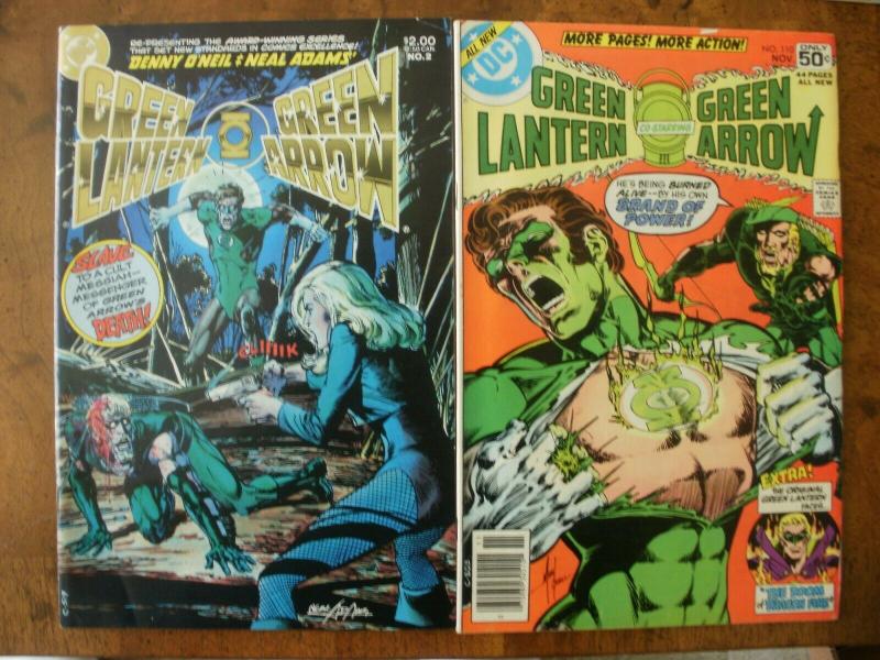 6 DC Comic: GREEN LANTERN #23 #109 #111 #53 GREEN LANTERN/GREEN ARROW #2 #110