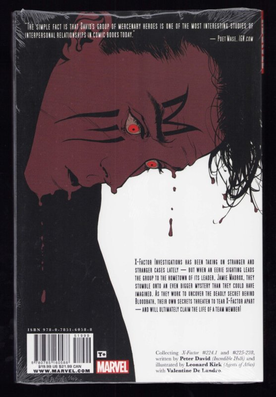 X-Factor: Super Unnatural - David Yardin Cover. SEALED HC (9.2 ob) 2012
