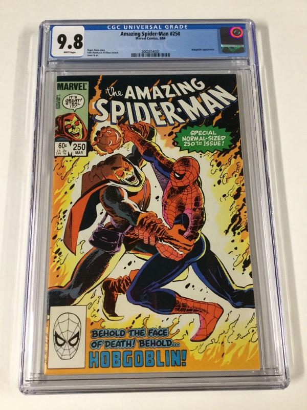 Amazing Spider-man 250 Cgc 9.8 White Pages 