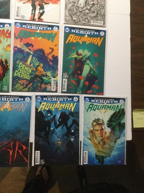 Aquaman Rebirth 1 1 2 3 4 5 6 7 9 10 11 12 13 14 Nm Near Mint Variant Set IK