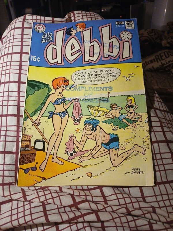 Date with Debbi #11 September 1970 DC Comics Bronze Age Good Girl Art Cover Book