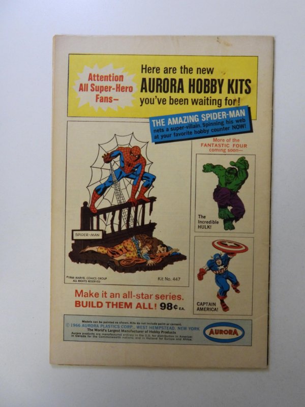 Fantastic Four #59 (1967) FN condition stains back cover