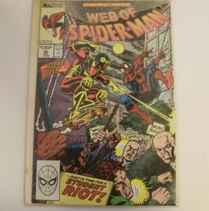 Web of Spider-Man #56 FN 1989