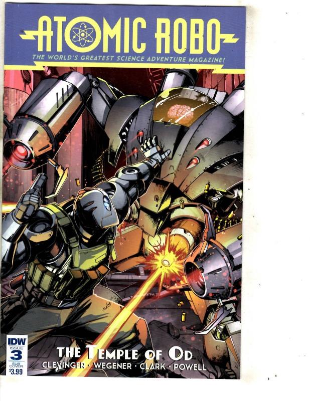 Lot Of 4 Atomic Robo IDW Comic Books # 1 Science Adv + # 1 2 3 Temple Of Od CA2