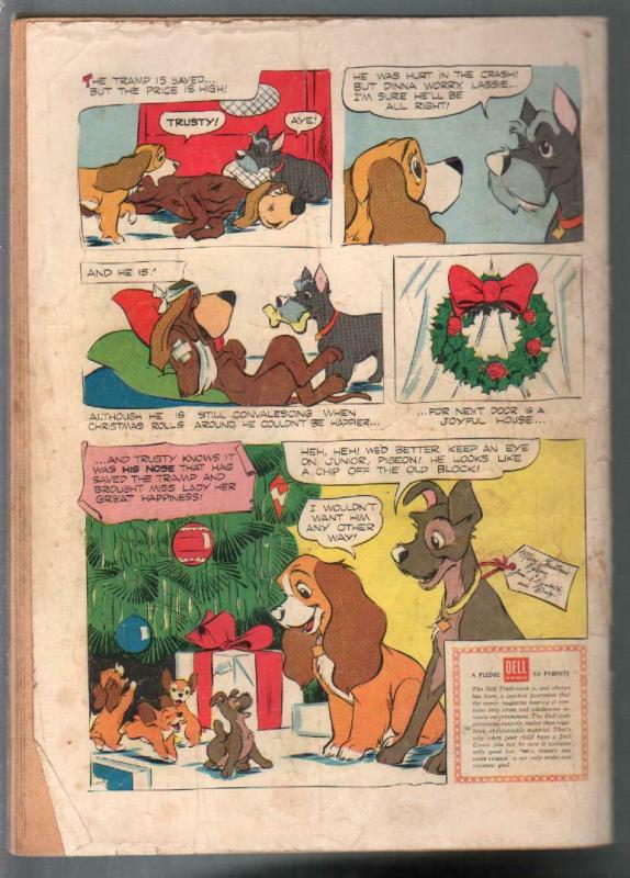 Lady & The Tramp-Four Color Comics #629 1955-Dell-Disney-FR/G 