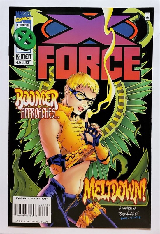 X-Force #51 Deluxe Edition (Feb 1996, Marvel) VF/NM 