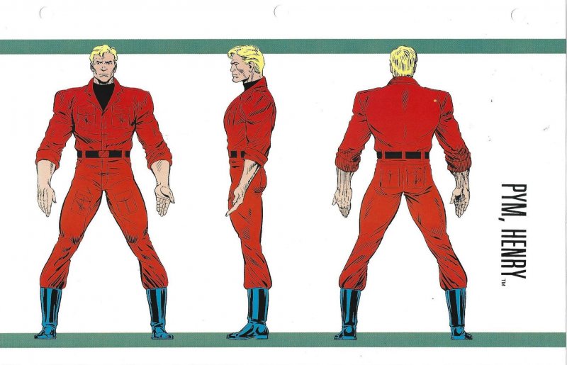 Official Handbook of the Marvel Universe Sheet- Pym, Henry