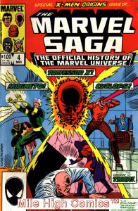 MARVEL SAGA (1985 Series) #4 Very Good Comics Book