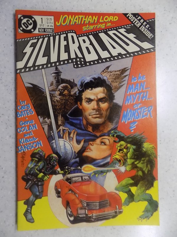 SILVERBLADE # 1 DC MOVIE ACTION ADVENTURE GENE COLAN POSTER INSIDE