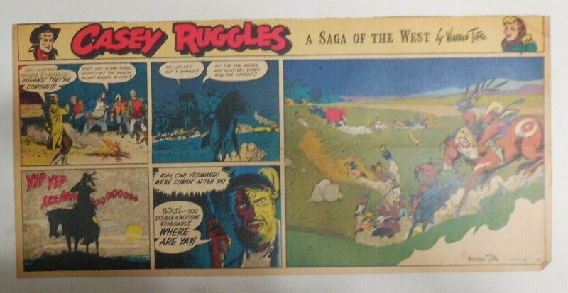 Casey Ruggles Sunday #22 by Warren Tufts from 10/16/1949 Third Page Size Year #1