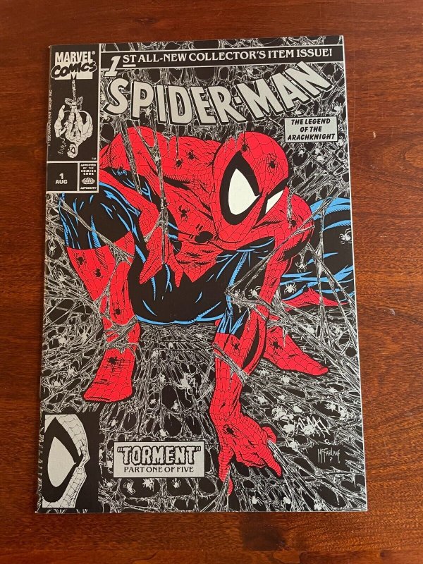 Spider-Man # 1 NM Black & Silver Variant Cover Marvel Comic Book McFarlane J999 