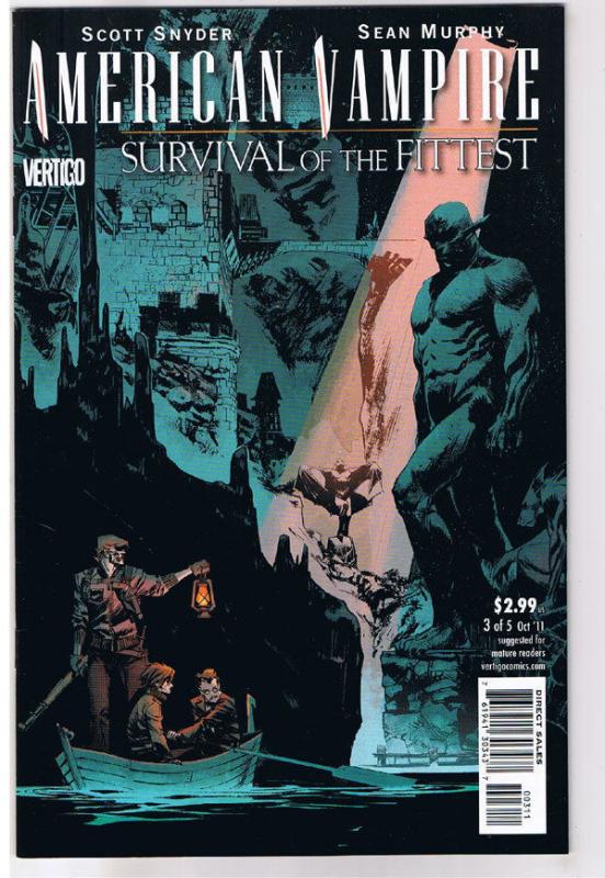 AMERICAN VAMPIRE : Survival of the Fittest #3, Vertigo, 2010, NM, Sean Murphy