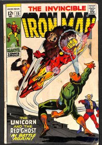 Iron Man #15 Very Low Grade Last 12 cent issue!