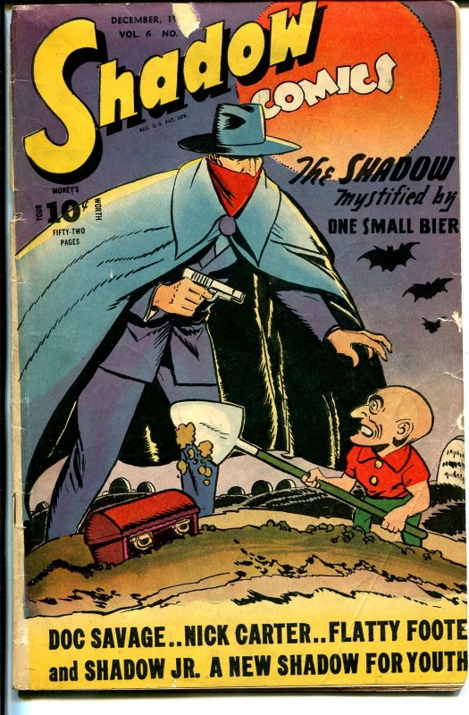 Shadow Vol. 6 #9 1946-Shadow Jr-Nick Carter-graveyard horror-Doc Savage-VG-