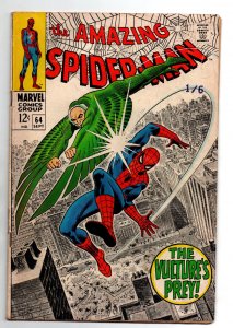 Amazing Spiderman #64 - The Vulture - 1968 - VG