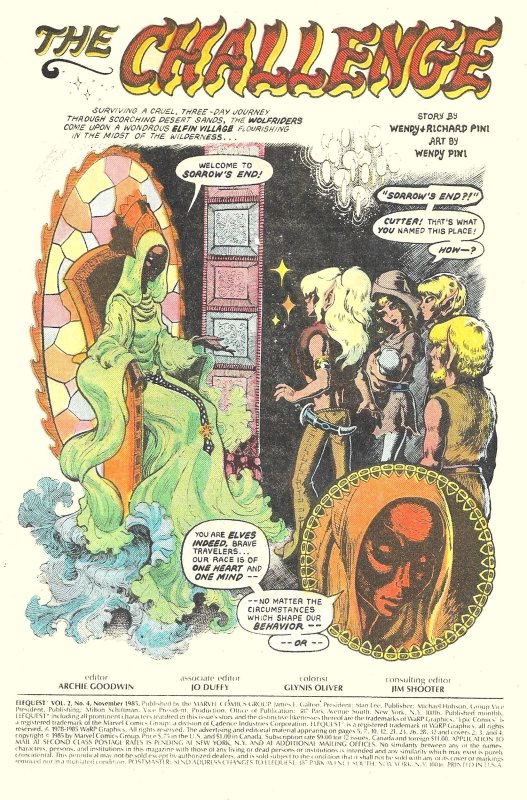 ELFQUEST #3, 4, & 5 from MARVEL (Oct-Dec1985) • Wendy Pini's Epic Elfin Fantasy!