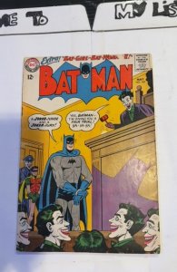 Batman #163 (1964) Joker Jury-Batgirl/Batwoman cover/spine wear 3/4 spine split