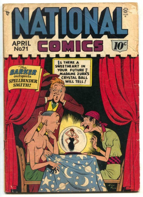 National Comics #71 1948- Barker- Quicksilver G