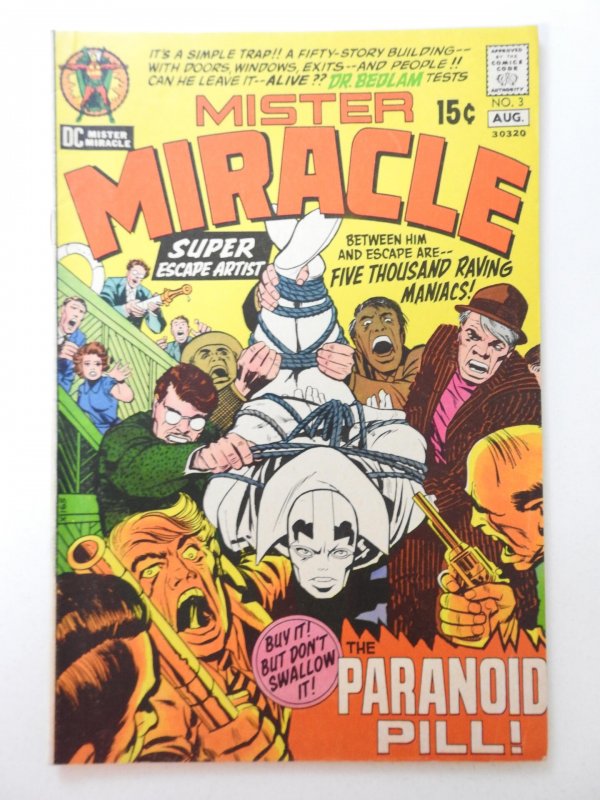 Mister Miracle #3 (1971) The Paranoid Pill! Sharp Fine- Condition!