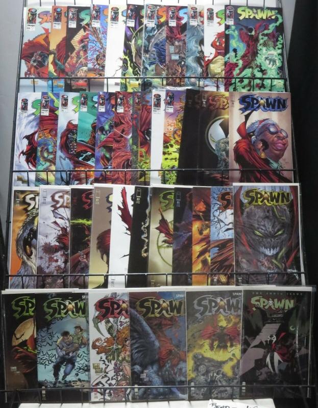 SPAWN 40 ISSUE FUN-BAG! 40 books, VF-NM! McFarlane! Capullo! Angela! Violator!