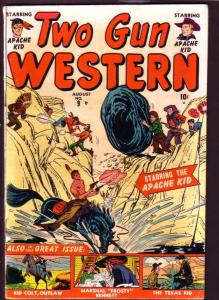 TWO GUN WESTERN #9 KID COLT APACHE KID ATLAS 1951 VG/FN