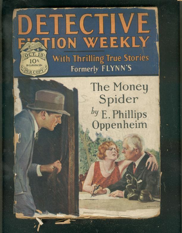 DETECTIVE FICTION WEEKLY PULP-10/13/28-MONEY SPIDER-OLD FR