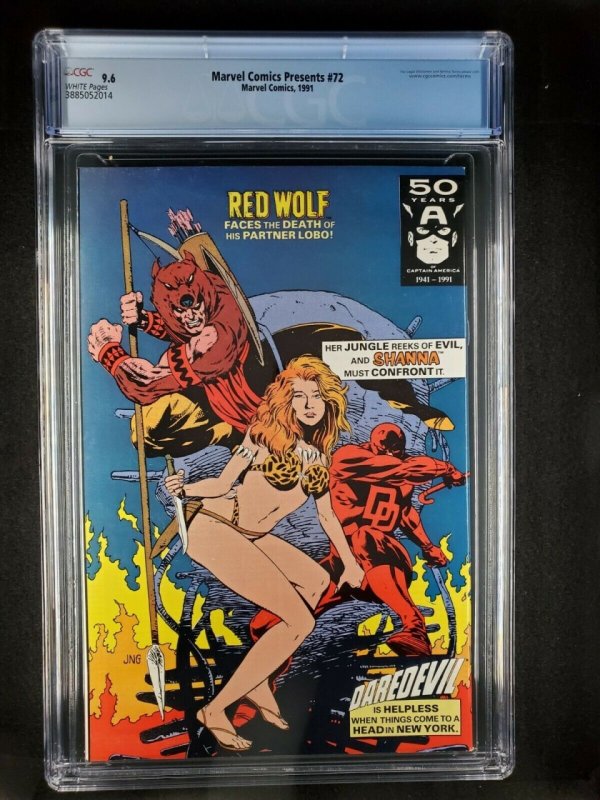 Marvel Comics Presents #72 (1991) CGC 9.6 NM+ WP Origin of Wolverine Weapon X|