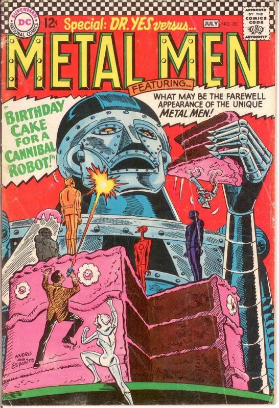 METAL MEN 20 G-VG July 1966 COMICS BOOK