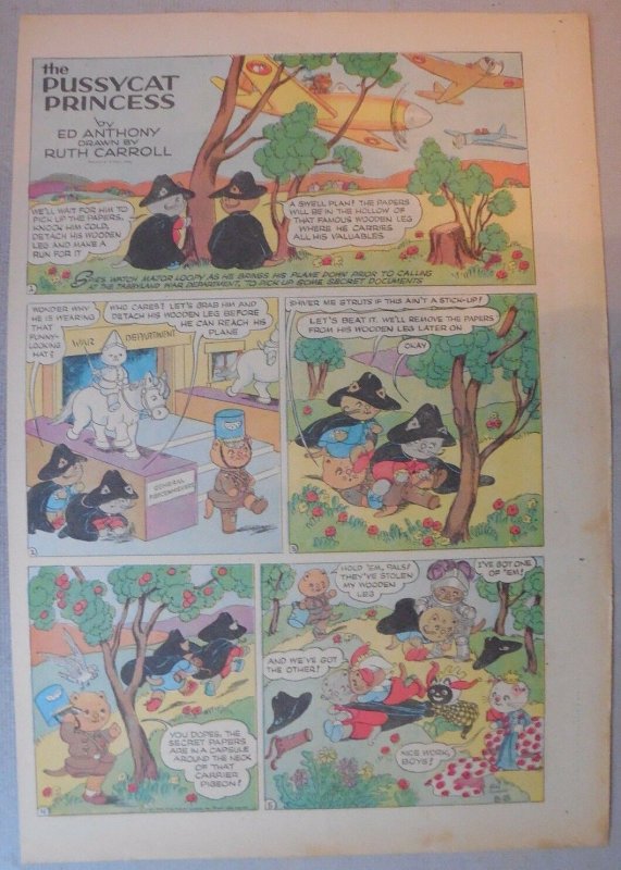 (38) Pussycat Princess by Ruth Carroll from 1943 Near Complete Year!
